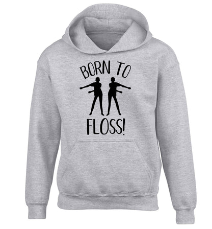 Born to floss children's grey hoodie 12-13 Years
