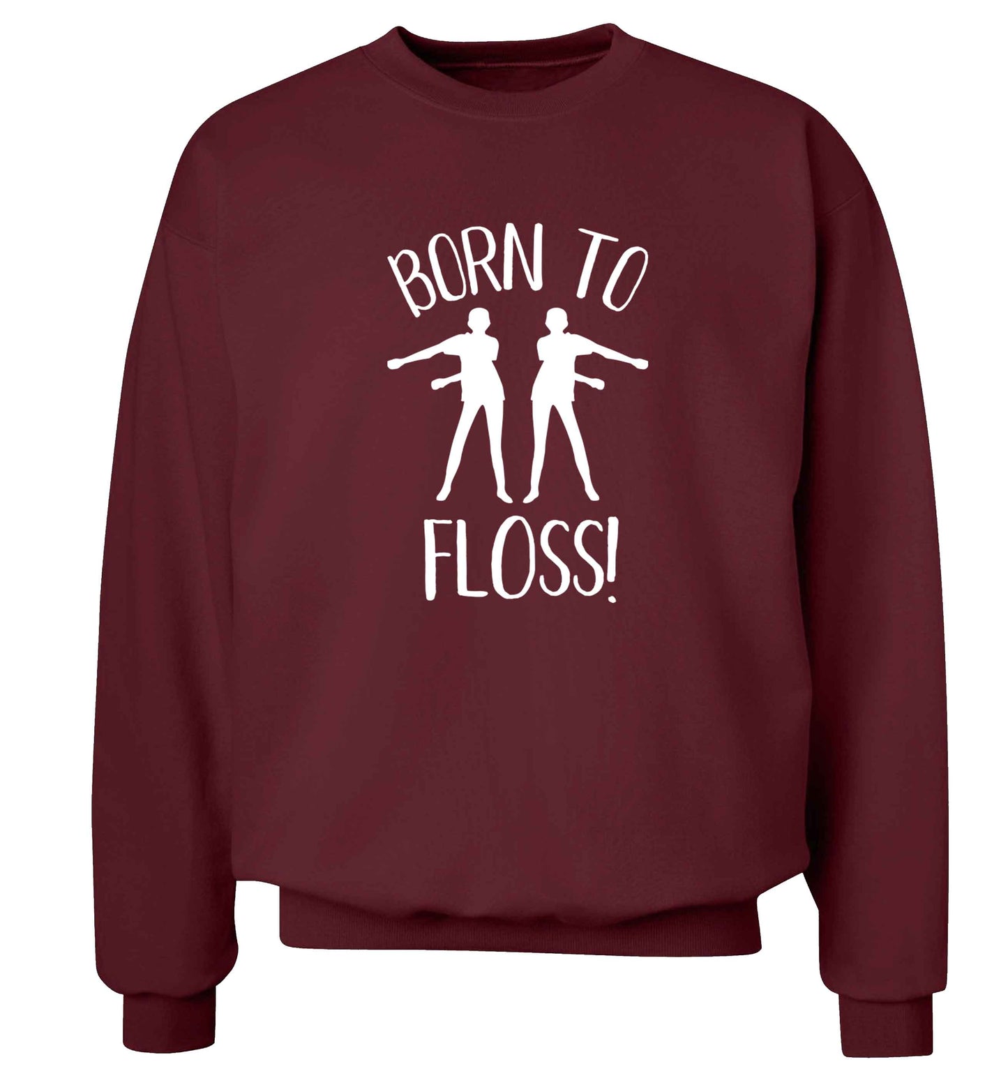 Born to floss Adult's unisex maroon Sweater 2XL