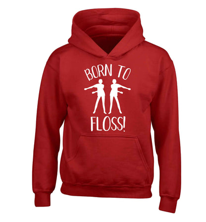 Born to floss children's red hoodie 12-13 Years