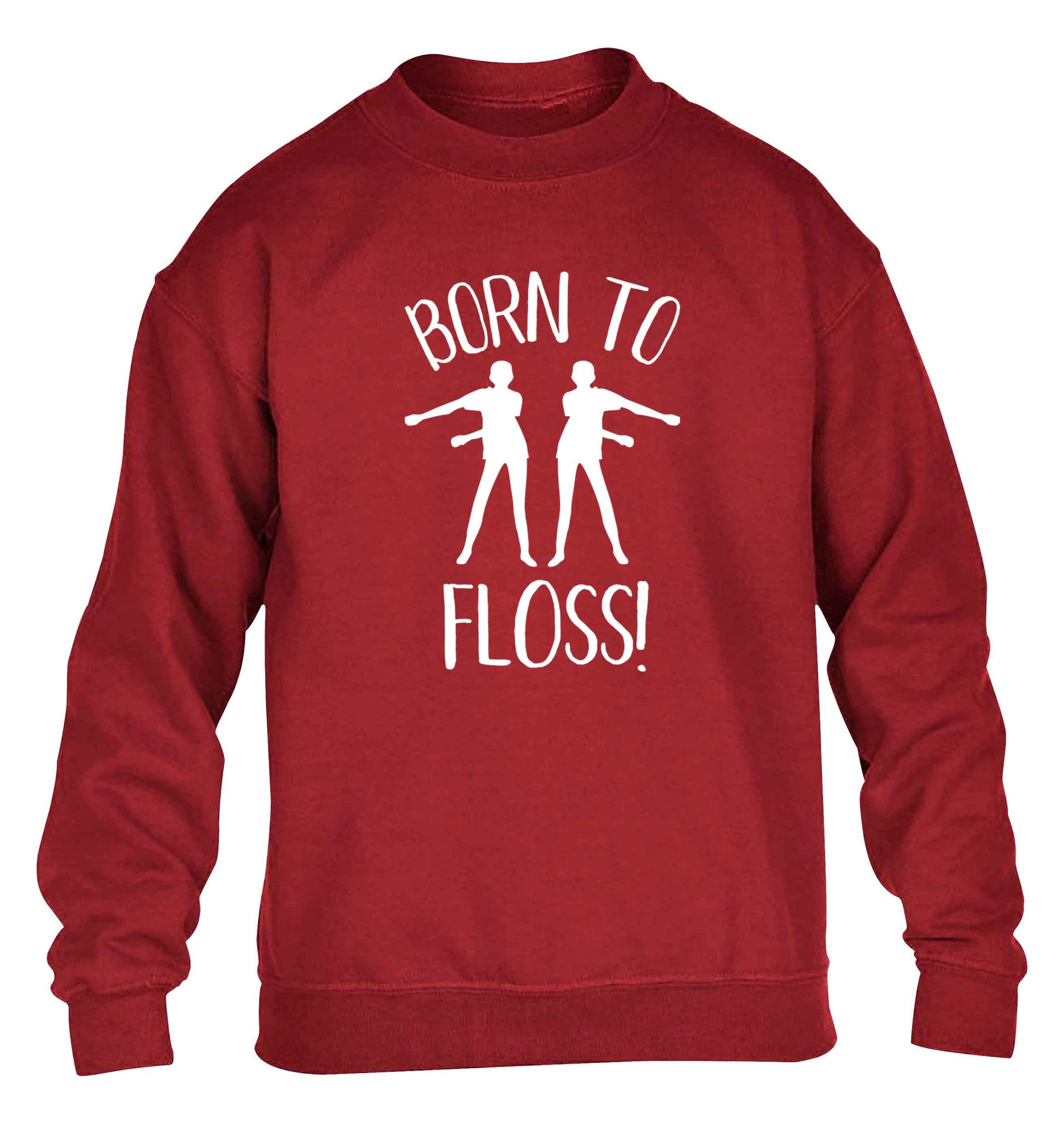 Born to floss children's grey sweater 12-13 Years