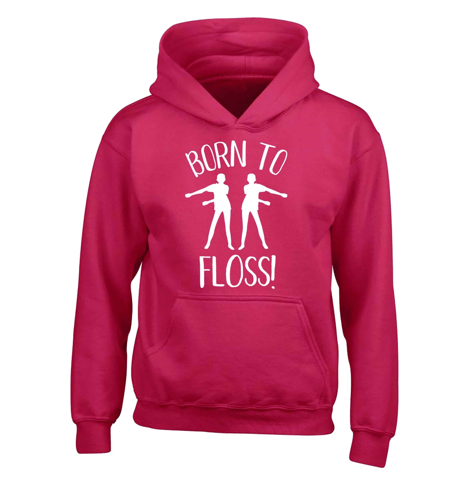 Born to floss children's pink hoodie 12-13 Years
