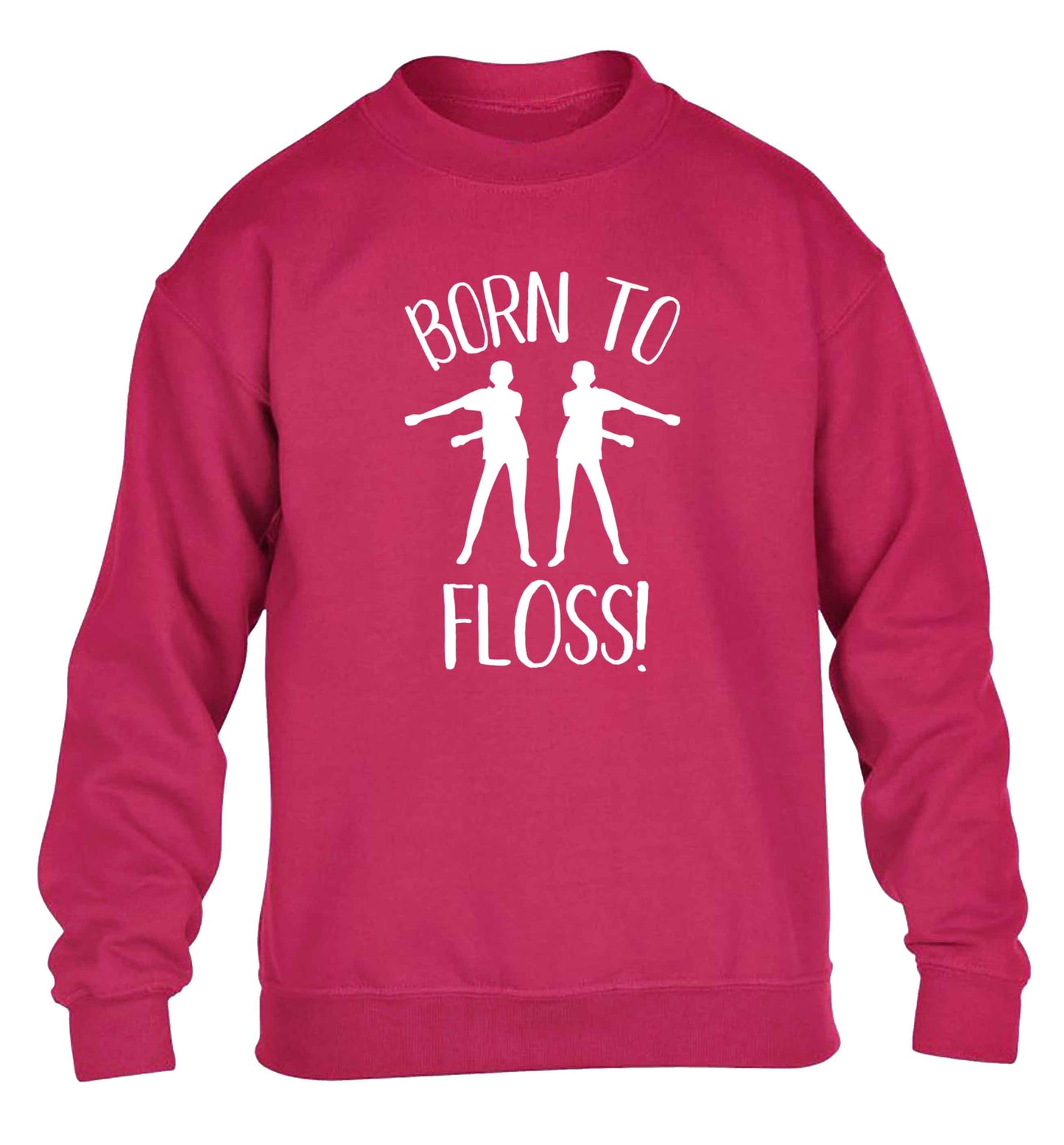 Born to floss children's pink sweater 12-13 Years