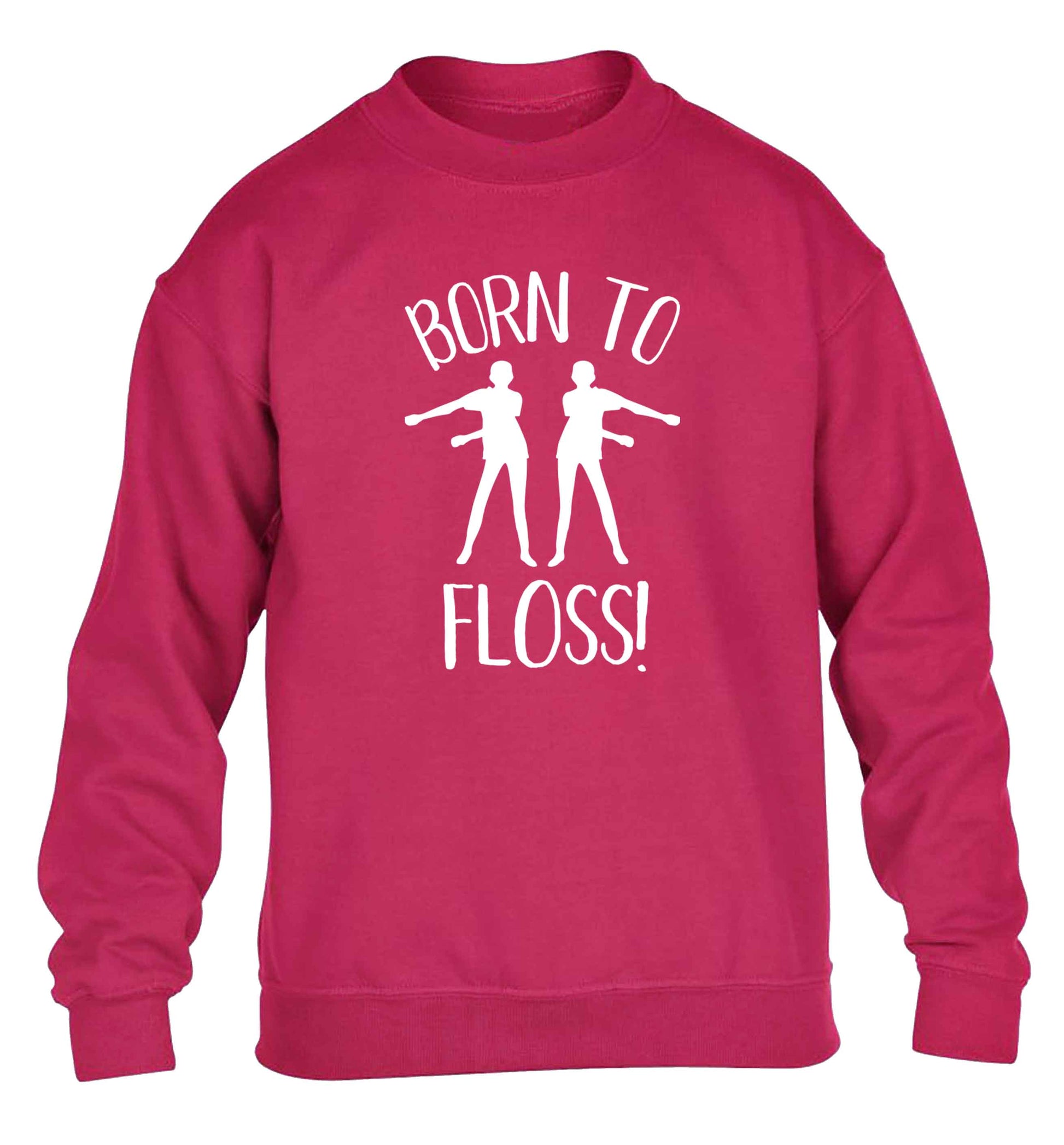 Born to floss children's pink sweater 12-13 Years