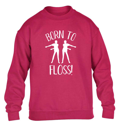 Born to floss children's pink sweater 12-13 Years