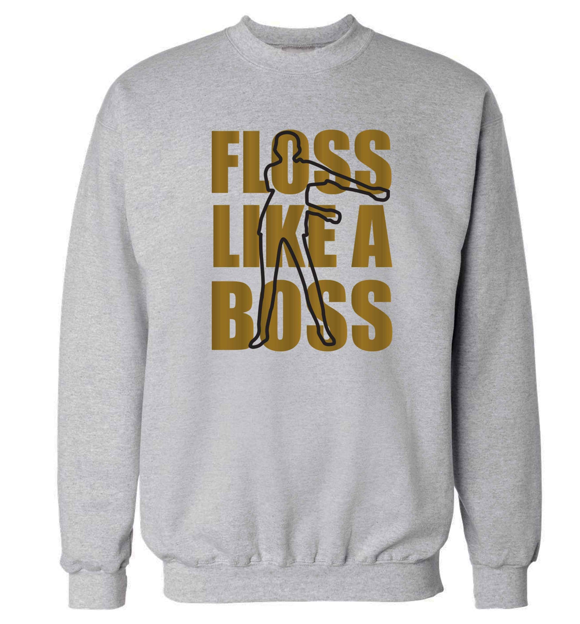 Floss like a boss Adult's unisex grey Sweater 2XL