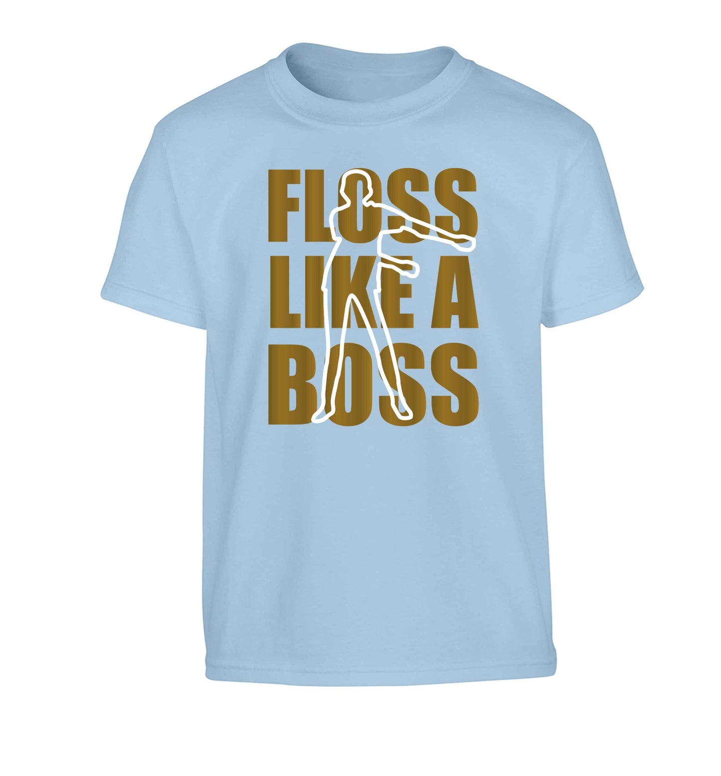 Floss like a boss Children's light blue Tshirt 12-13 Years