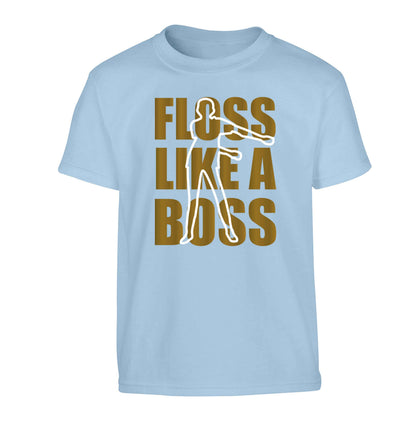Floss like a boss Children's light blue Tshirt 12-13 Years