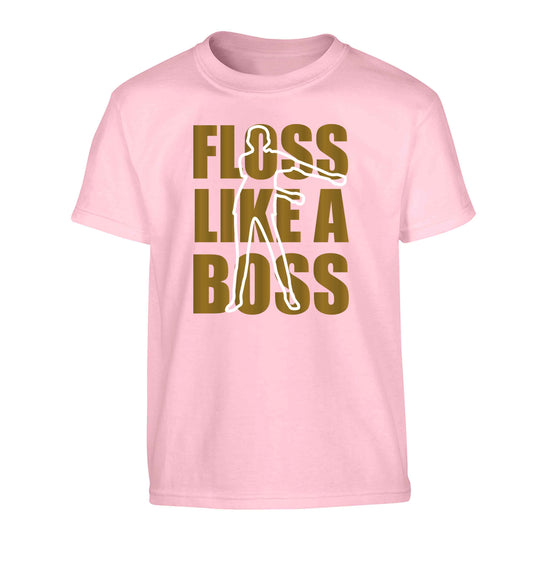 Floss like a boss Children's light pink Tshirt 12-13 Years