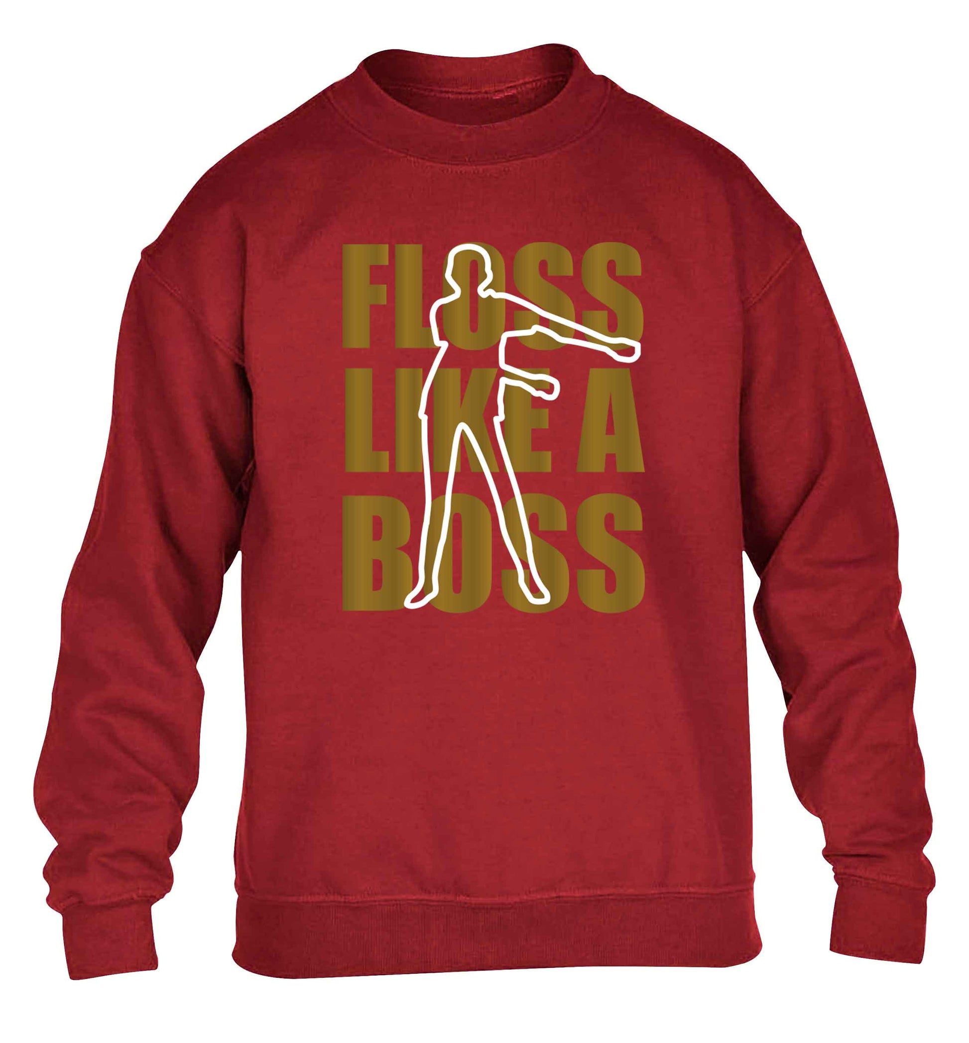 Floss like a boss children's grey sweater 12-13 Years