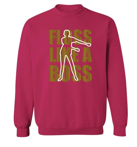 Floss like a boss Adult's unisex pink Sweater 2XL