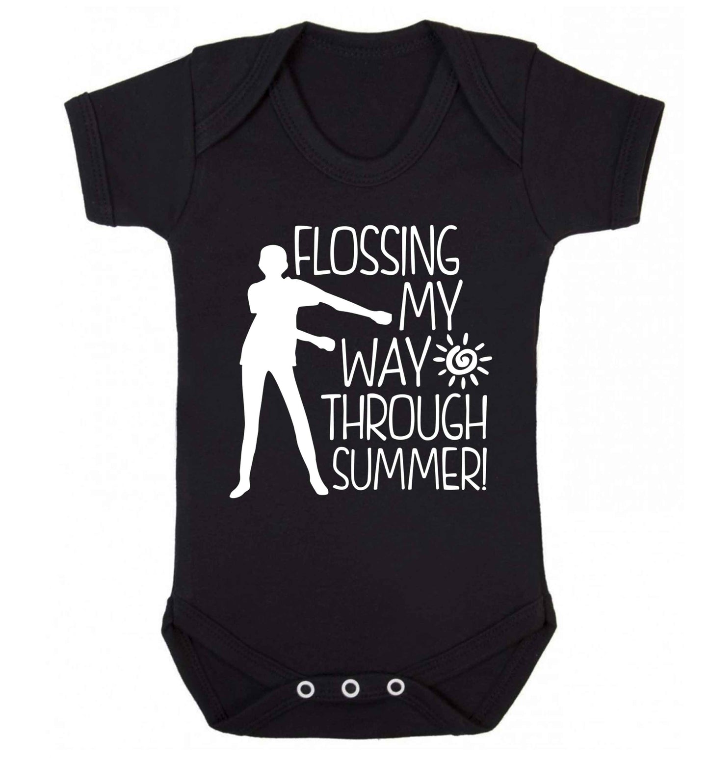 Flossing my way through summer Baby Vest black 18-24 months