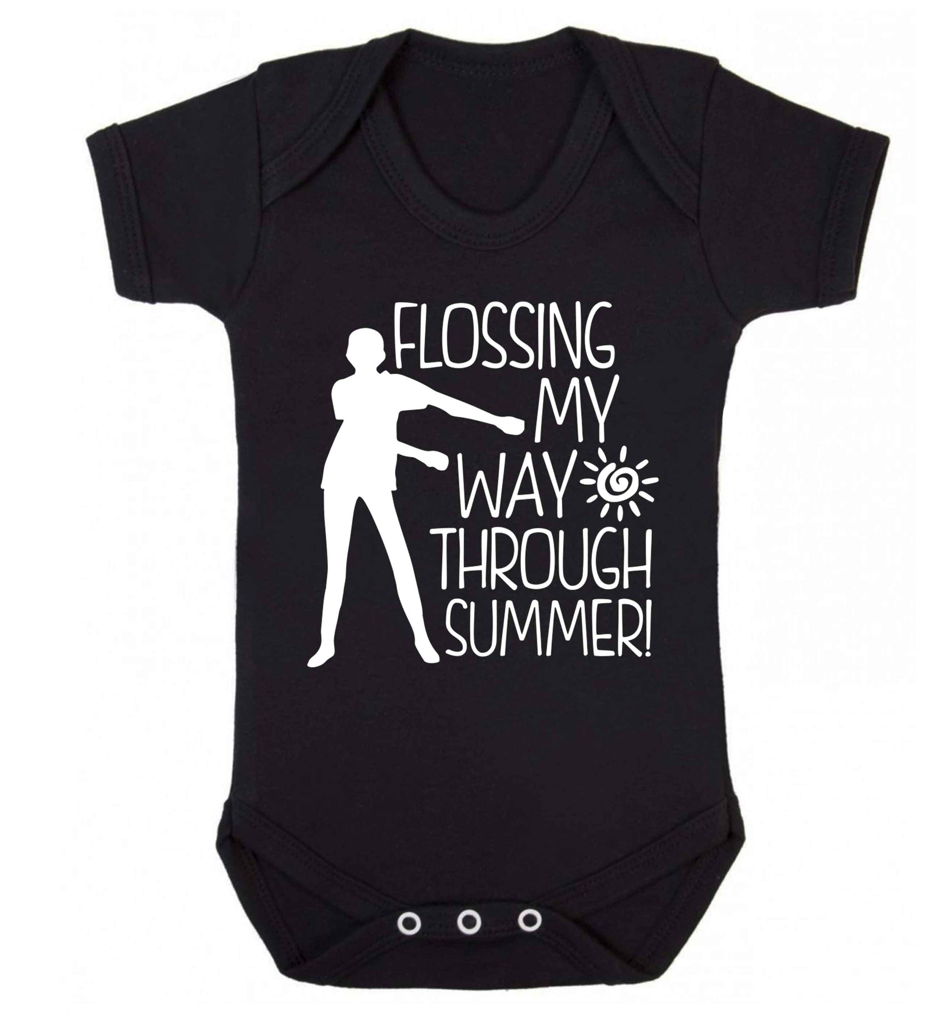 Flossing my way through summer Baby Vest black 18-24 months