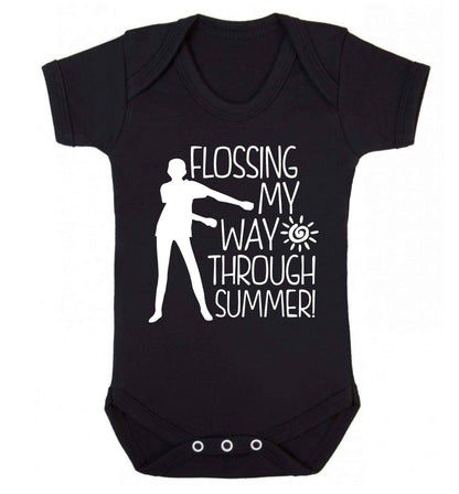 Flossing my way through summer Baby Vest black 18-24 months