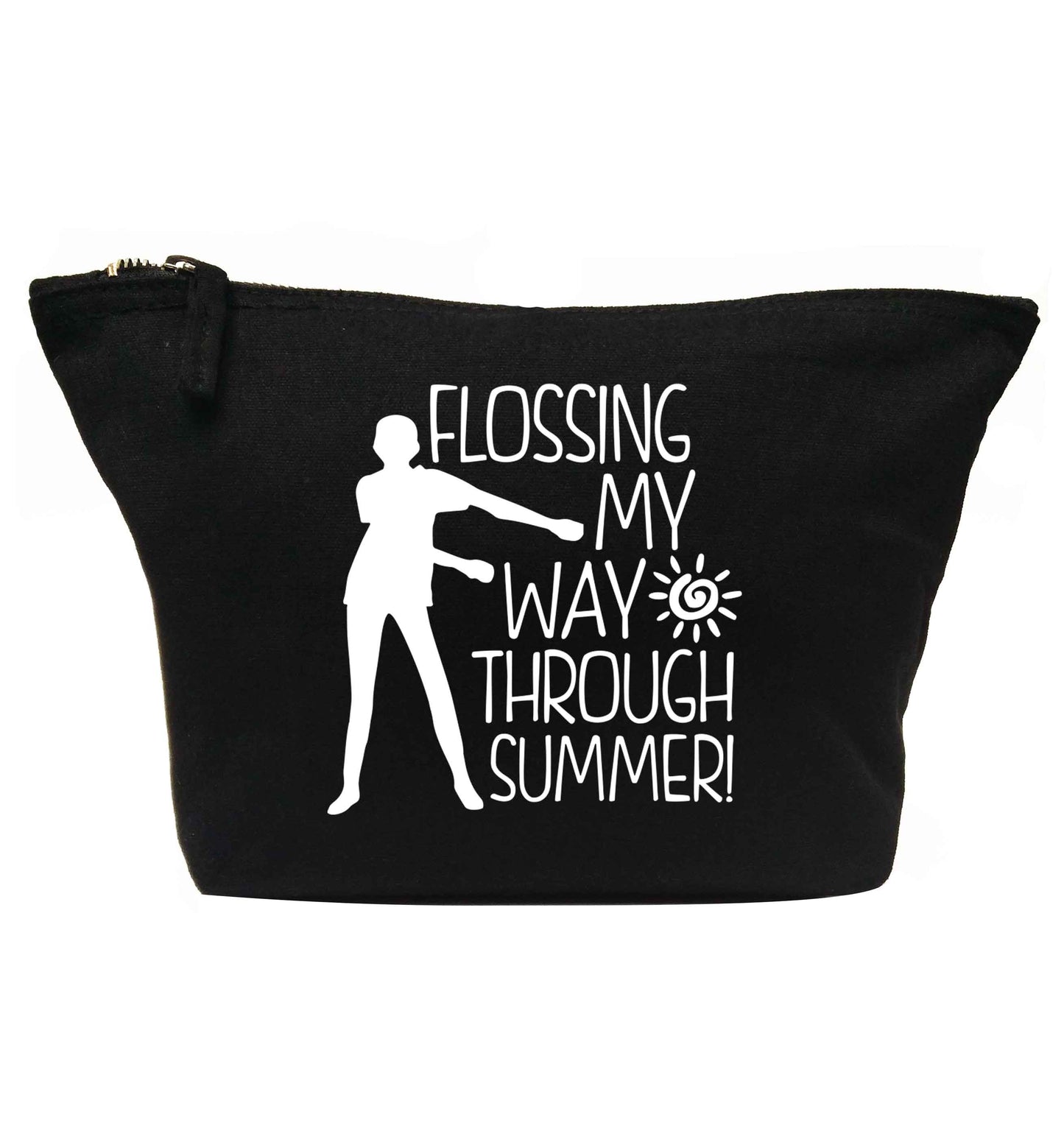 Flossing my way through summer | makeup / wash bag
