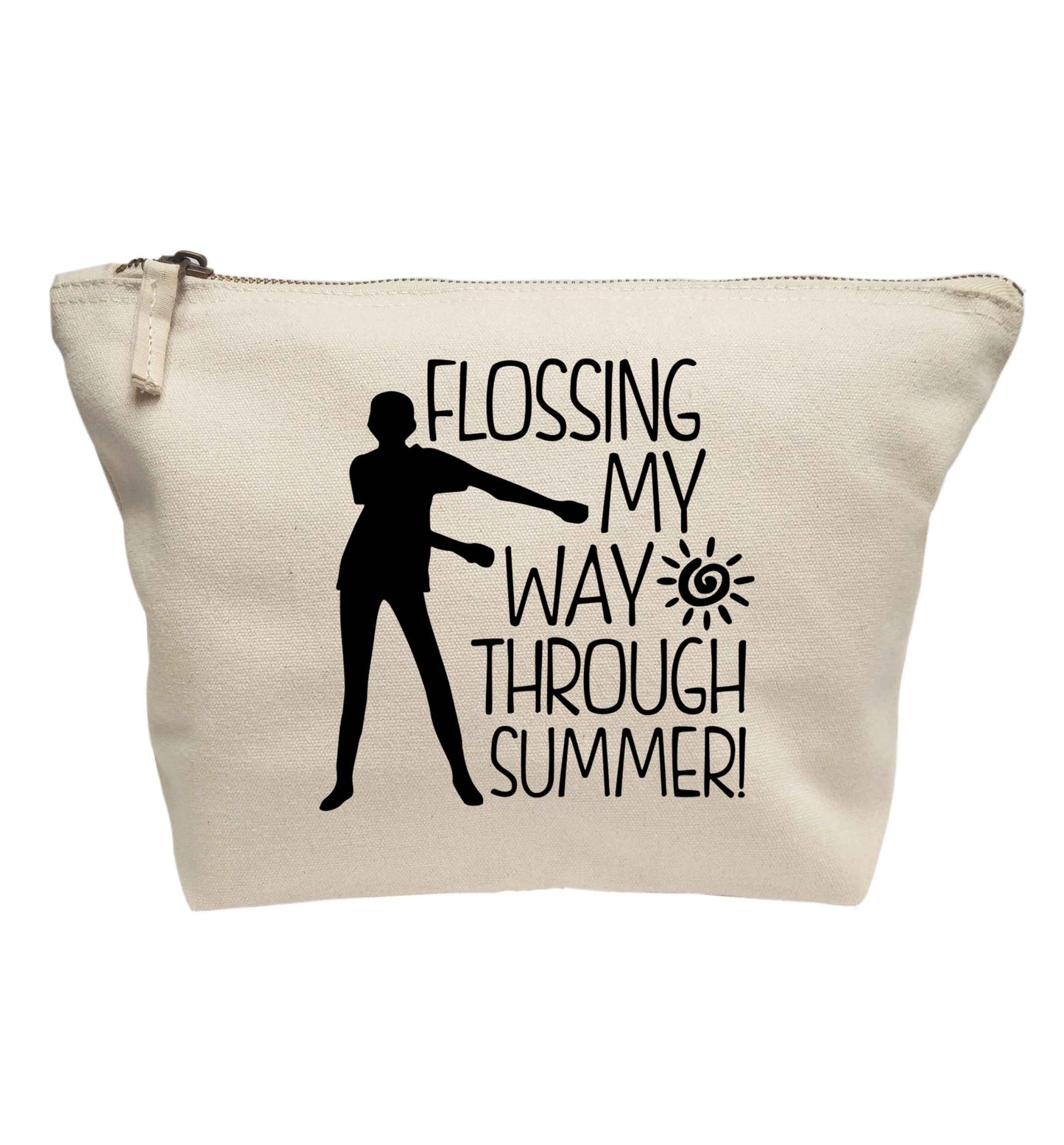 Flossing my way through summer | makeup / wash bag
