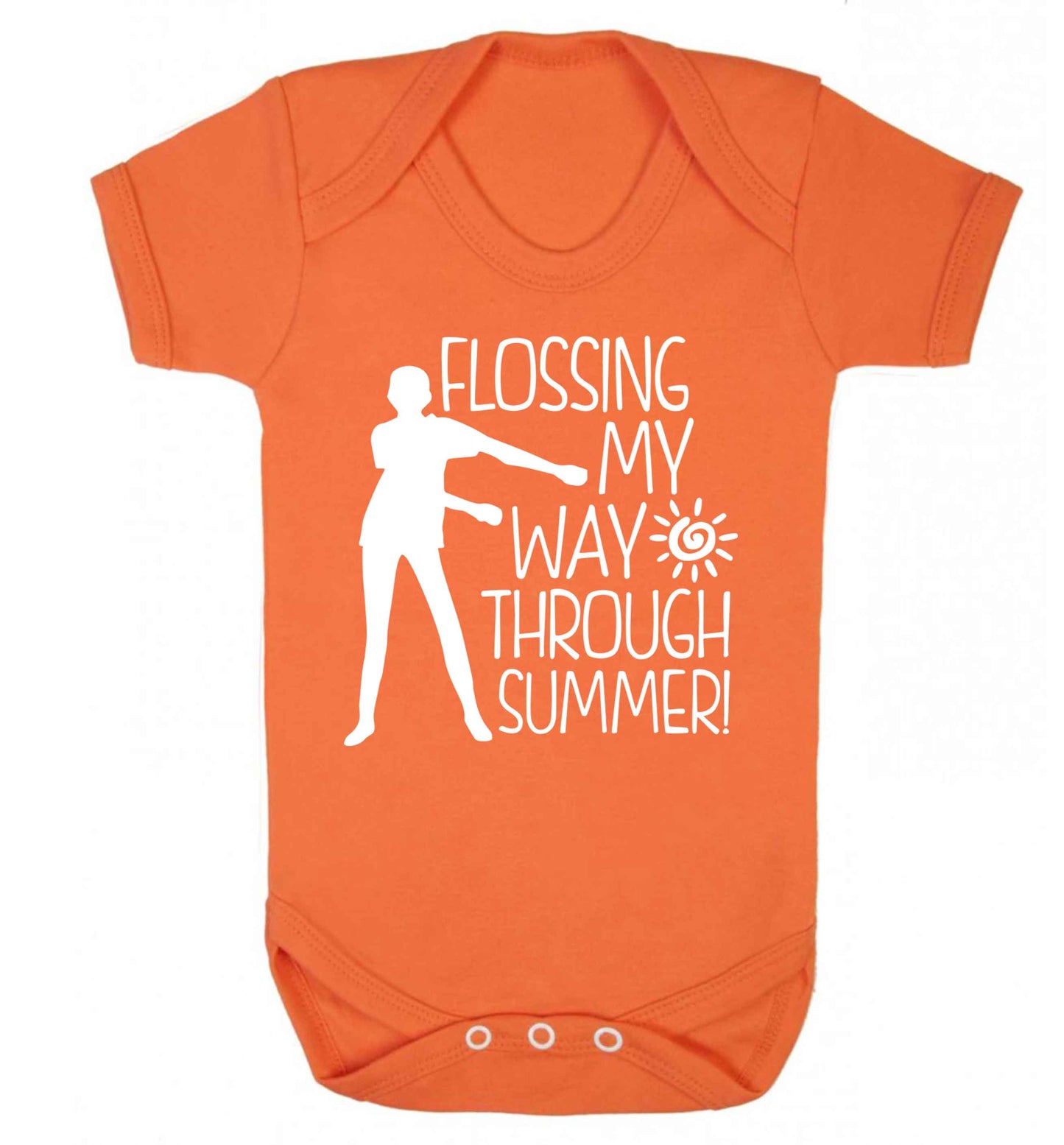 Flossing my way through summer Baby Vest orange 18-24 months