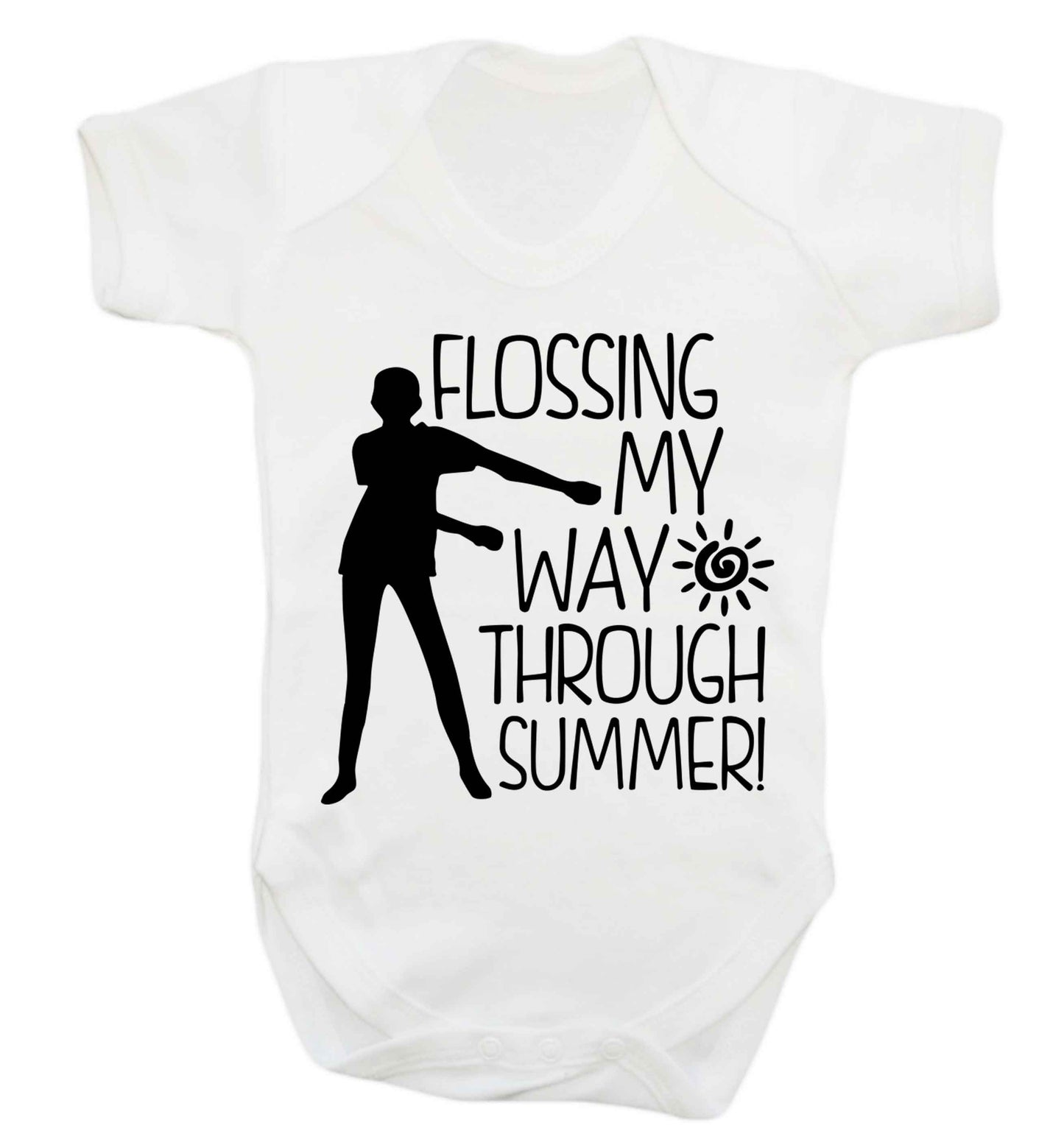 Flossing my way through summer Baby Vest white 18-24 months