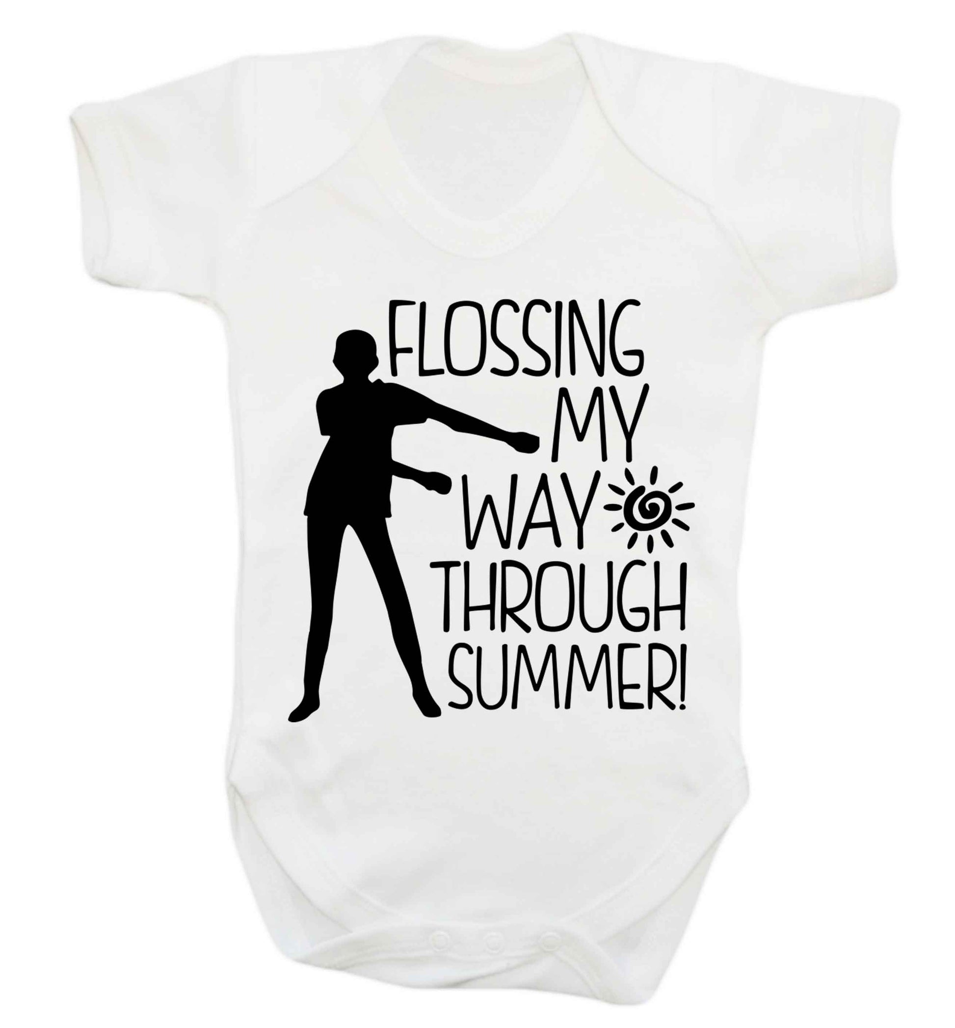 Flossing my way through summer Baby Vest white 18-24 months