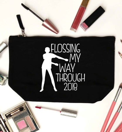 Flossing my way through 2018 black makeup bag