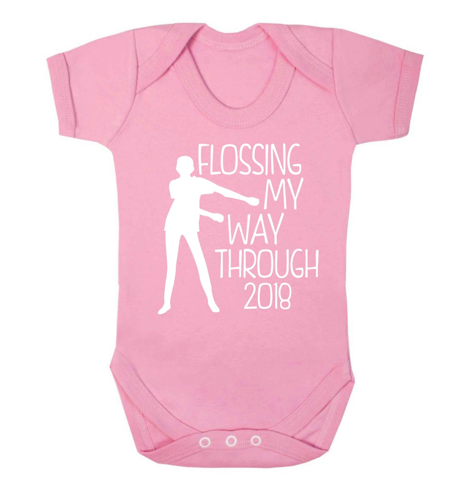 Flossing my way through 2018 Baby Vest pale pink 18-24 months
