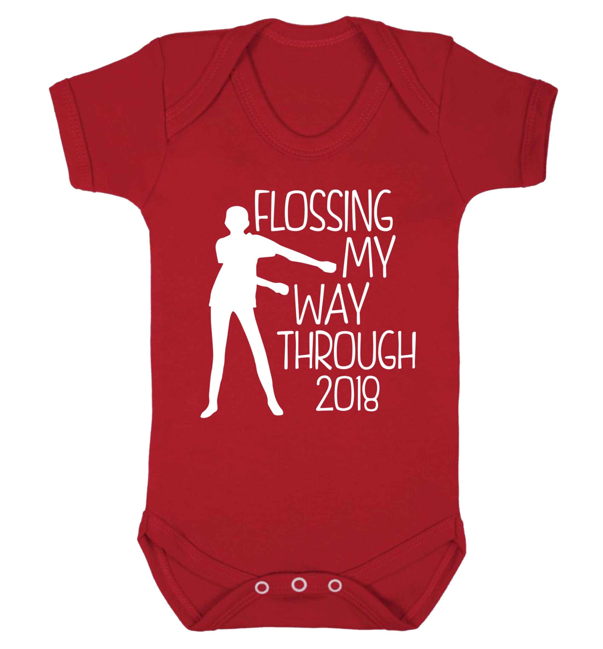Flossing my way through 2018 Baby Vest red 18-24 months