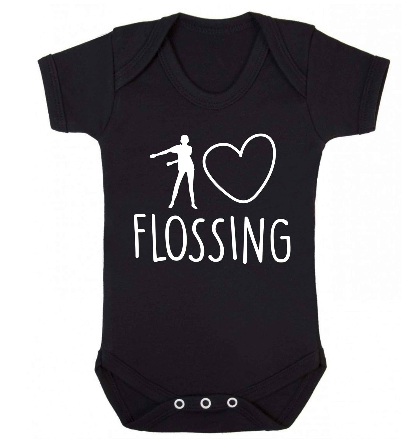 I love flossing Baby Vest black 18-24 months