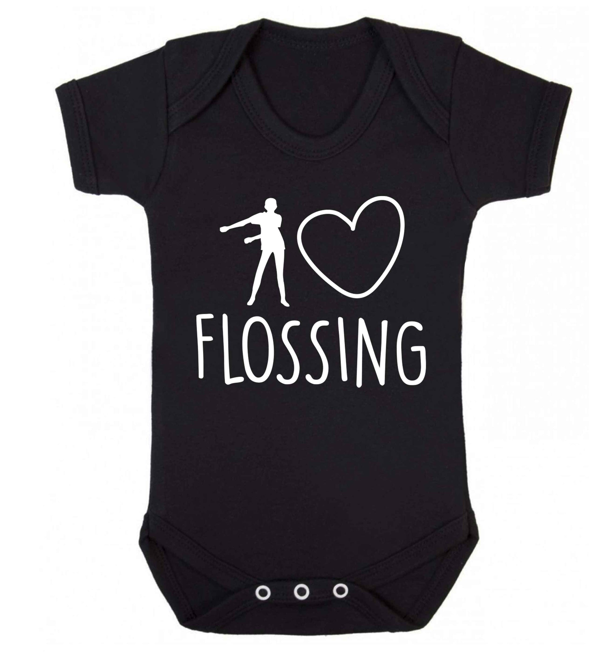 I love flossing Baby Vest black 18-24 months