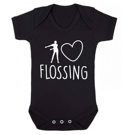 I love flossing Baby Vest black 18-24 months