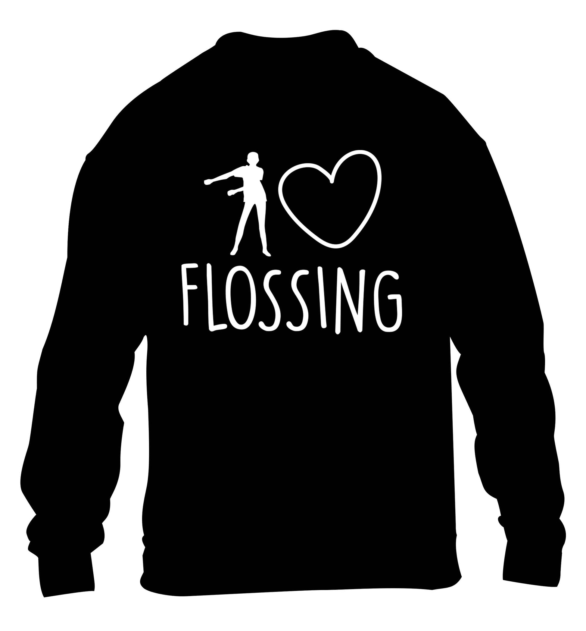 I love flossing children's black sweater 12-13 Years