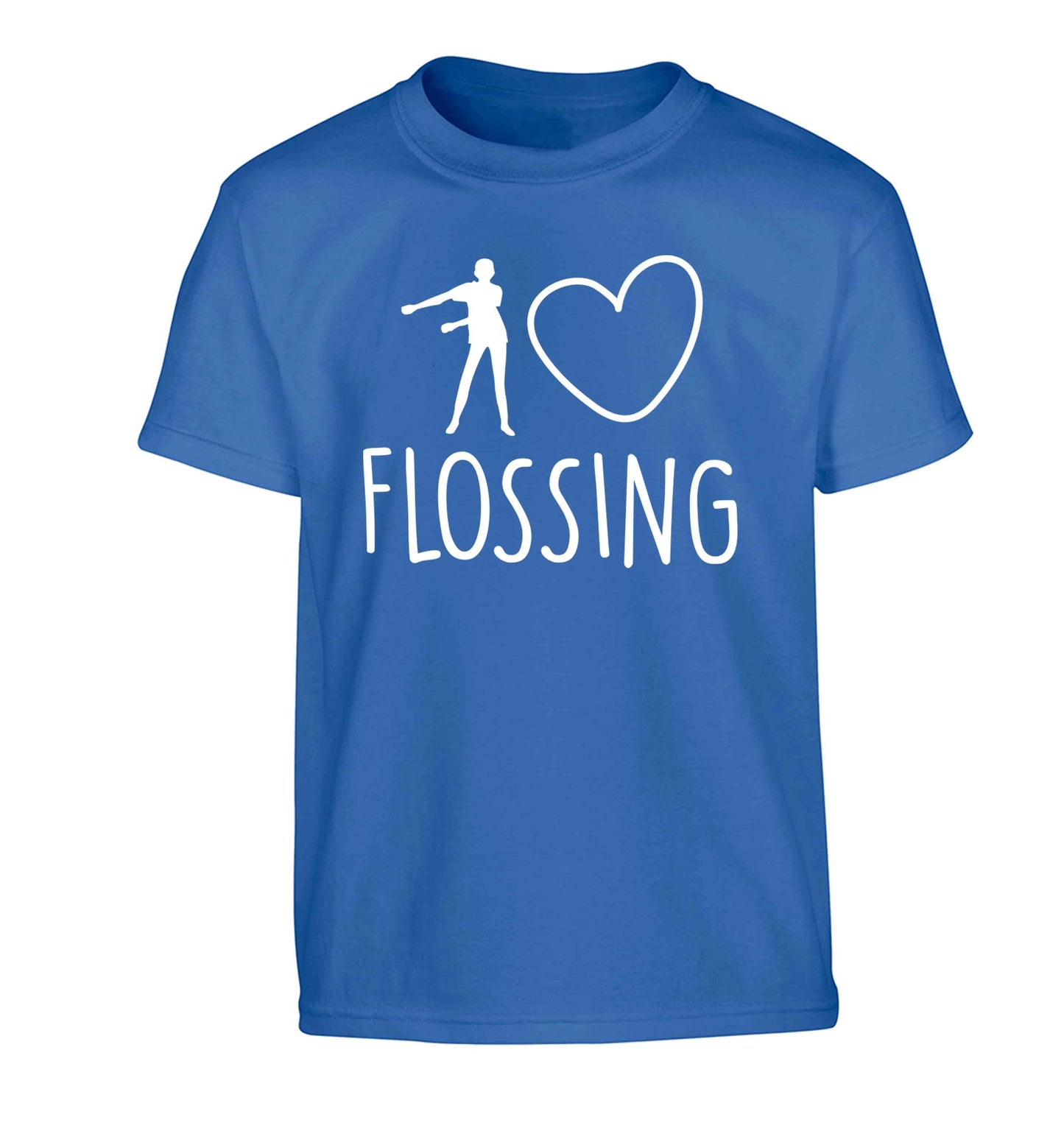 I love flossing Children's blue Tshirt 12-13 Years