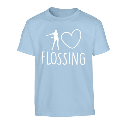 I love flossing Children's light blue Tshirt 12-13 Years