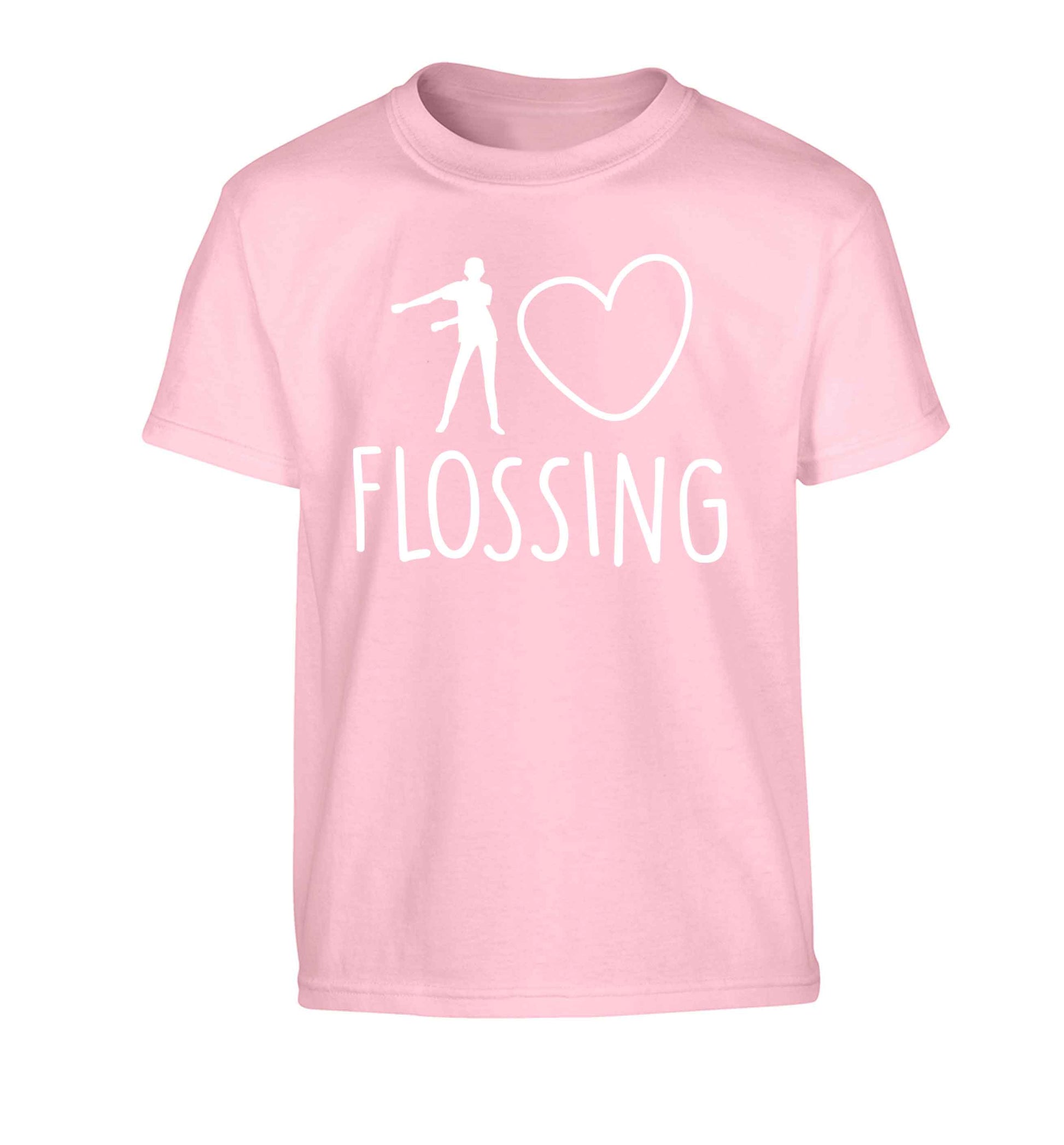 I love flossing Children's light pink Tshirt 12-13 Years