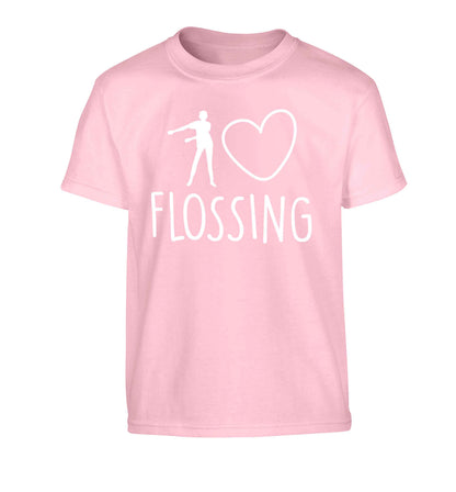 I love flossing Children's light pink Tshirt 12-13 Years