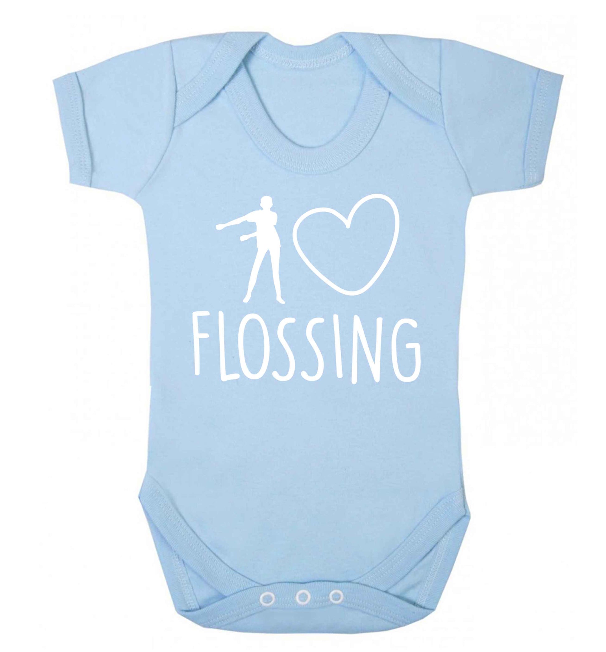I love flossing Baby Vest pale blue 18-24 months