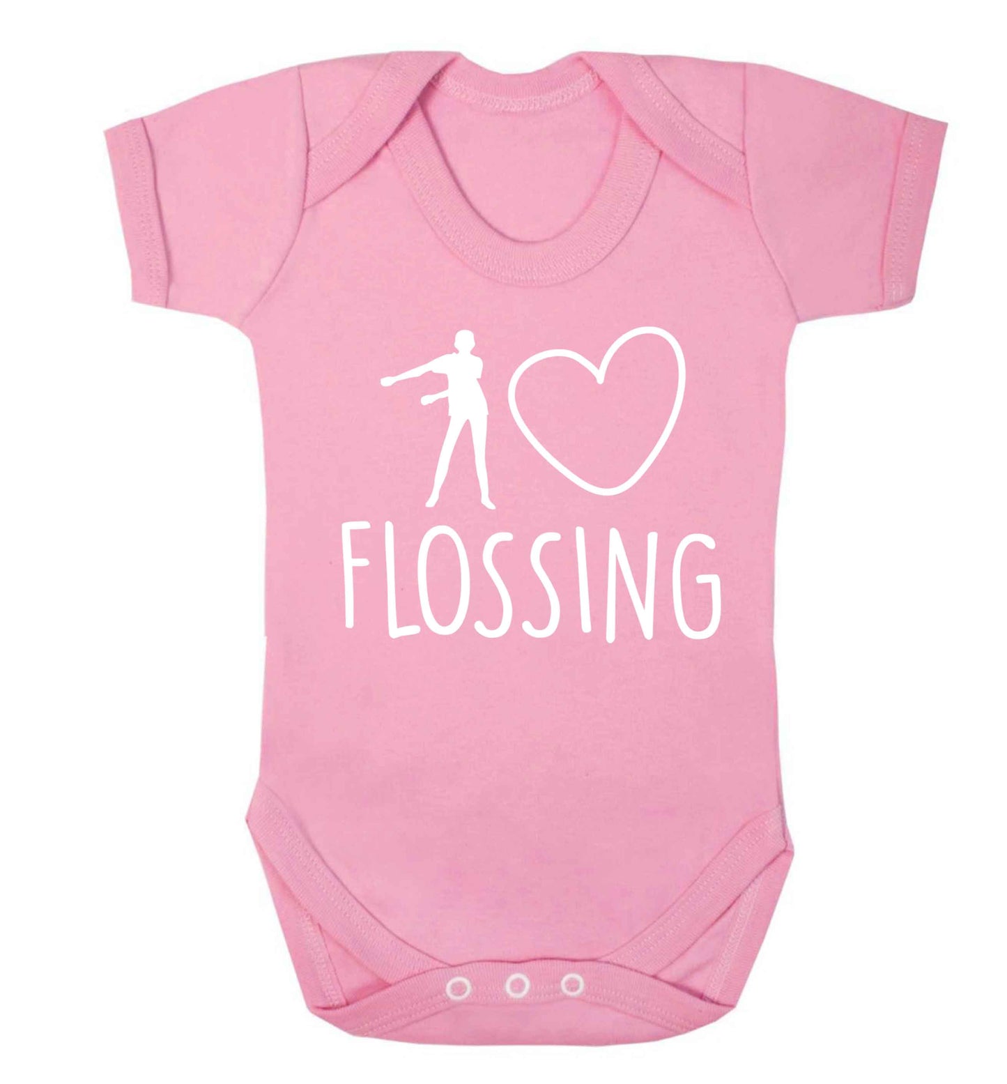 I love flossing Baby Vest pale pink 18-24 months