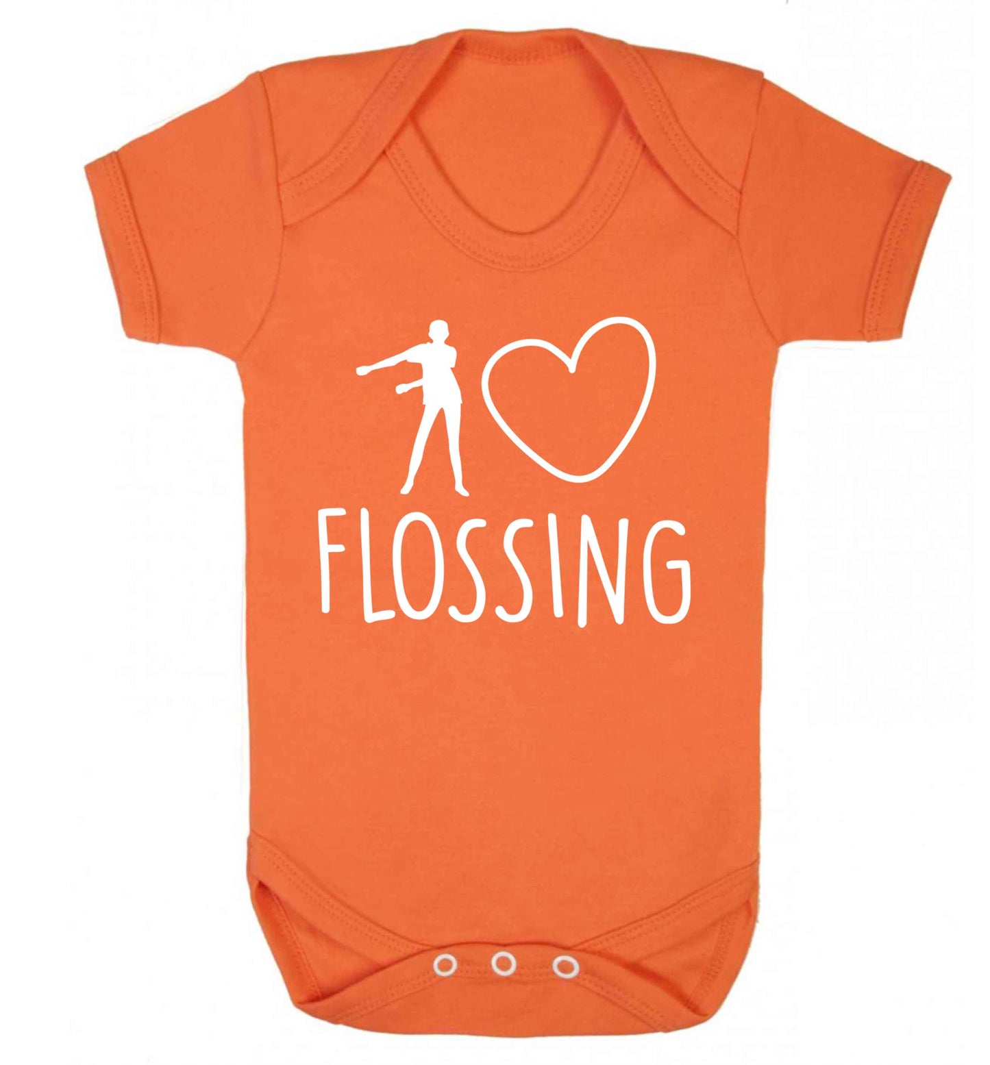 I love flossing Baby Vest orange 18-24 months