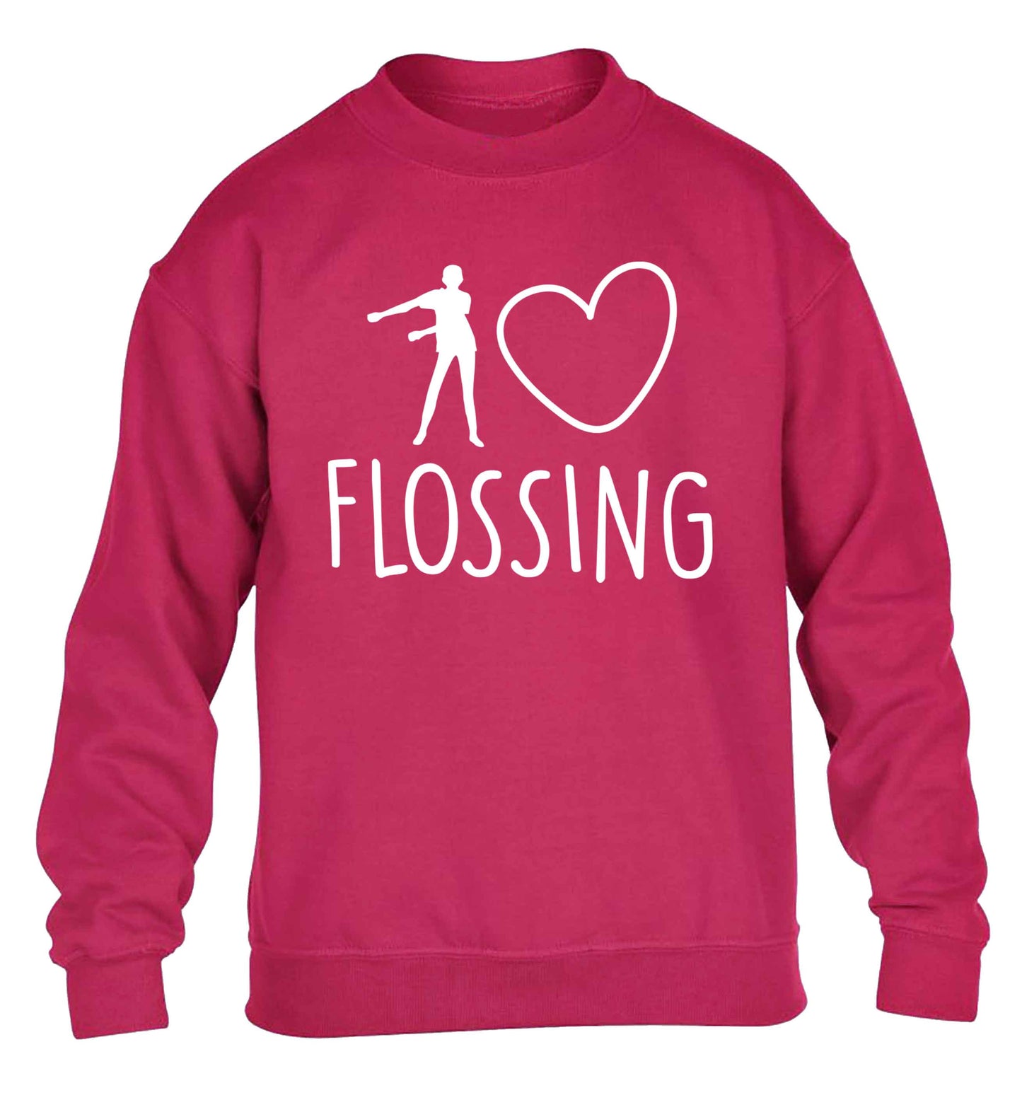 I love flossing children's pink sweater 12-13 Years