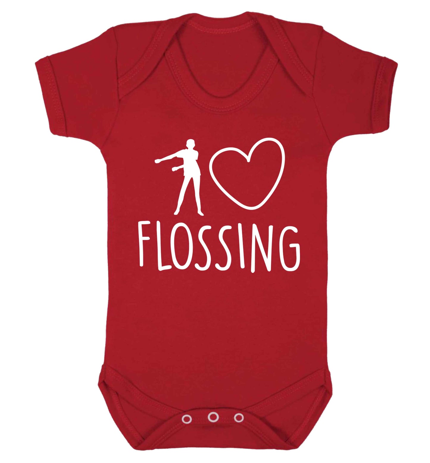 I love flossing Baby Vest red 18-24 months