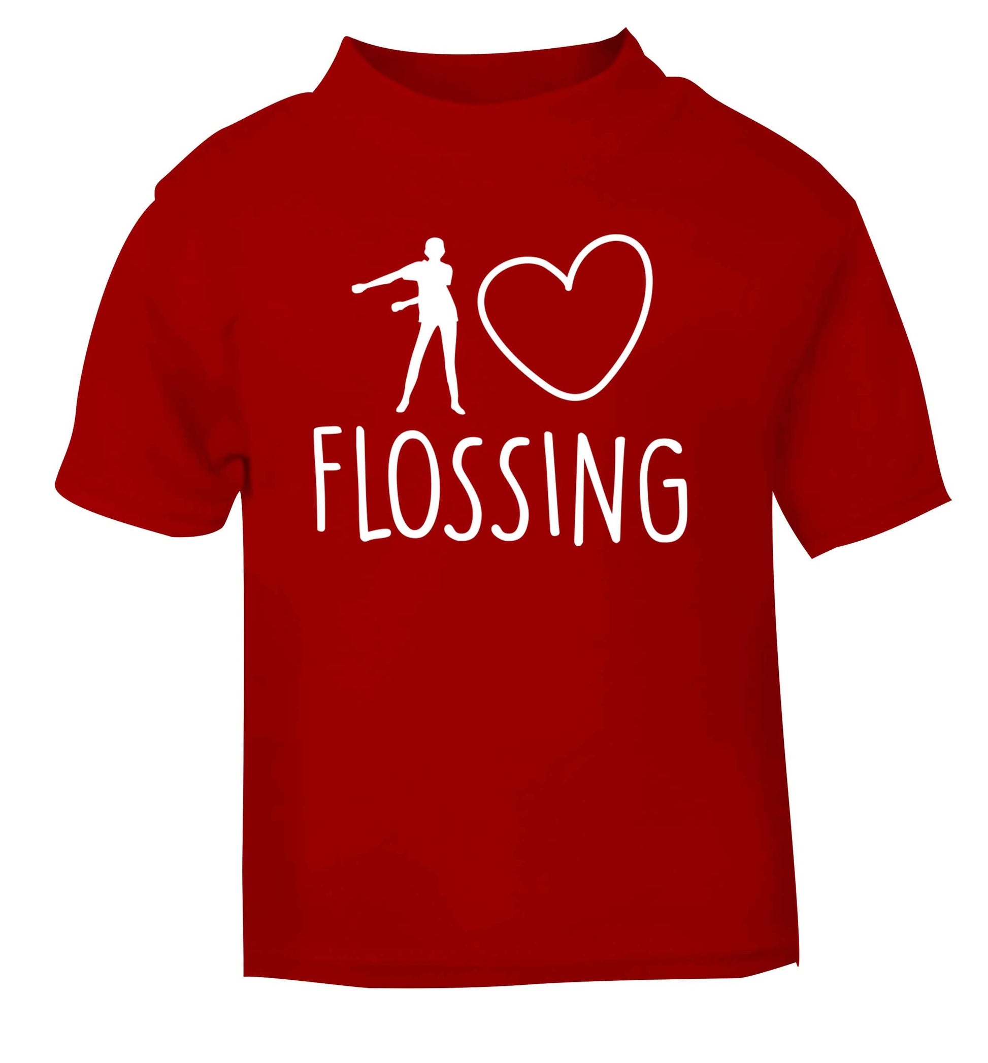 I love flossing red Baby Toddler Tshirt 2 Years