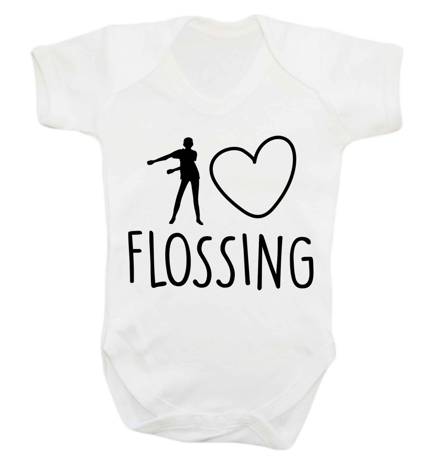 I love flossing Baby Vest white 18-24 months
