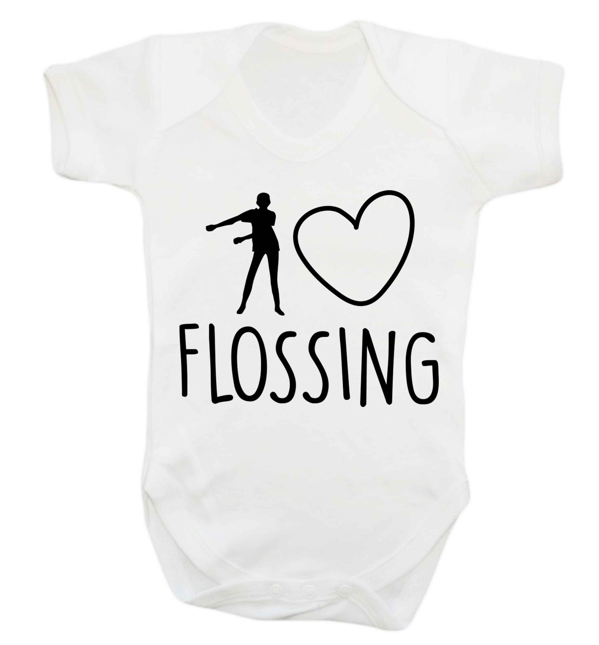 I love flossing Baby Vest white 18-24 months