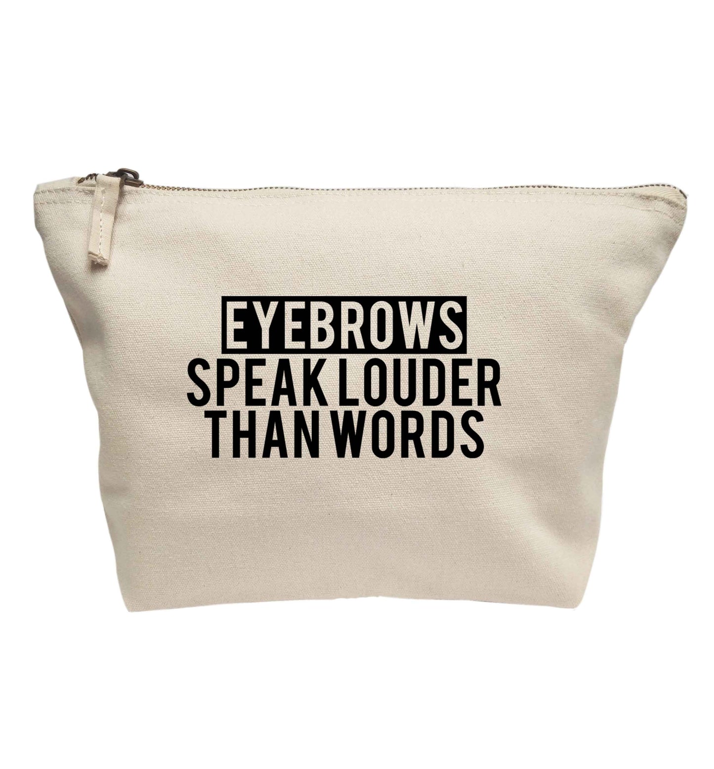 Eyebrows speak louder than words | makeup / wash bag