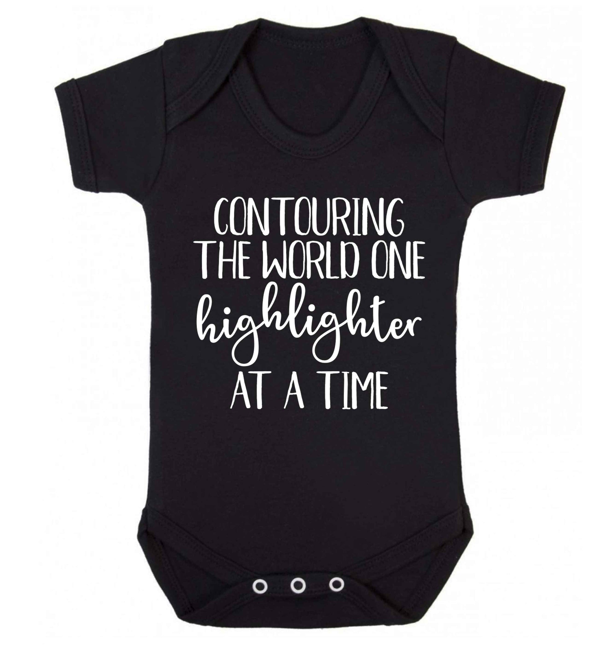 Contouring the world one highlighter and a time Baby Vest black 18-24 months