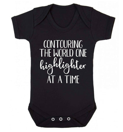 Contouring the world one highlighter and a time Baby Vest black 18-24 months