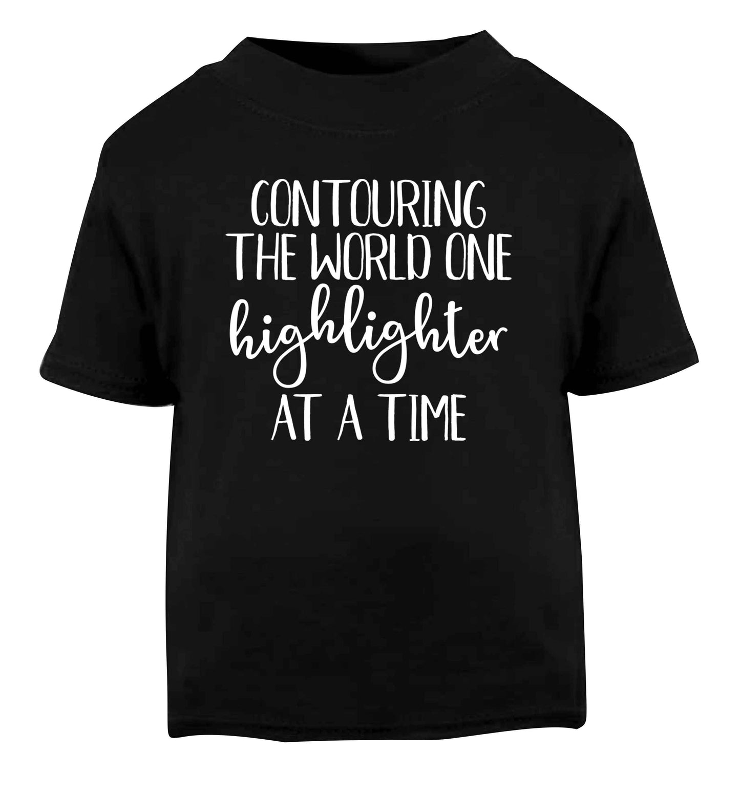 Contouring the world one highlighter and a time Black Baby Toddler Tshirt 2 years