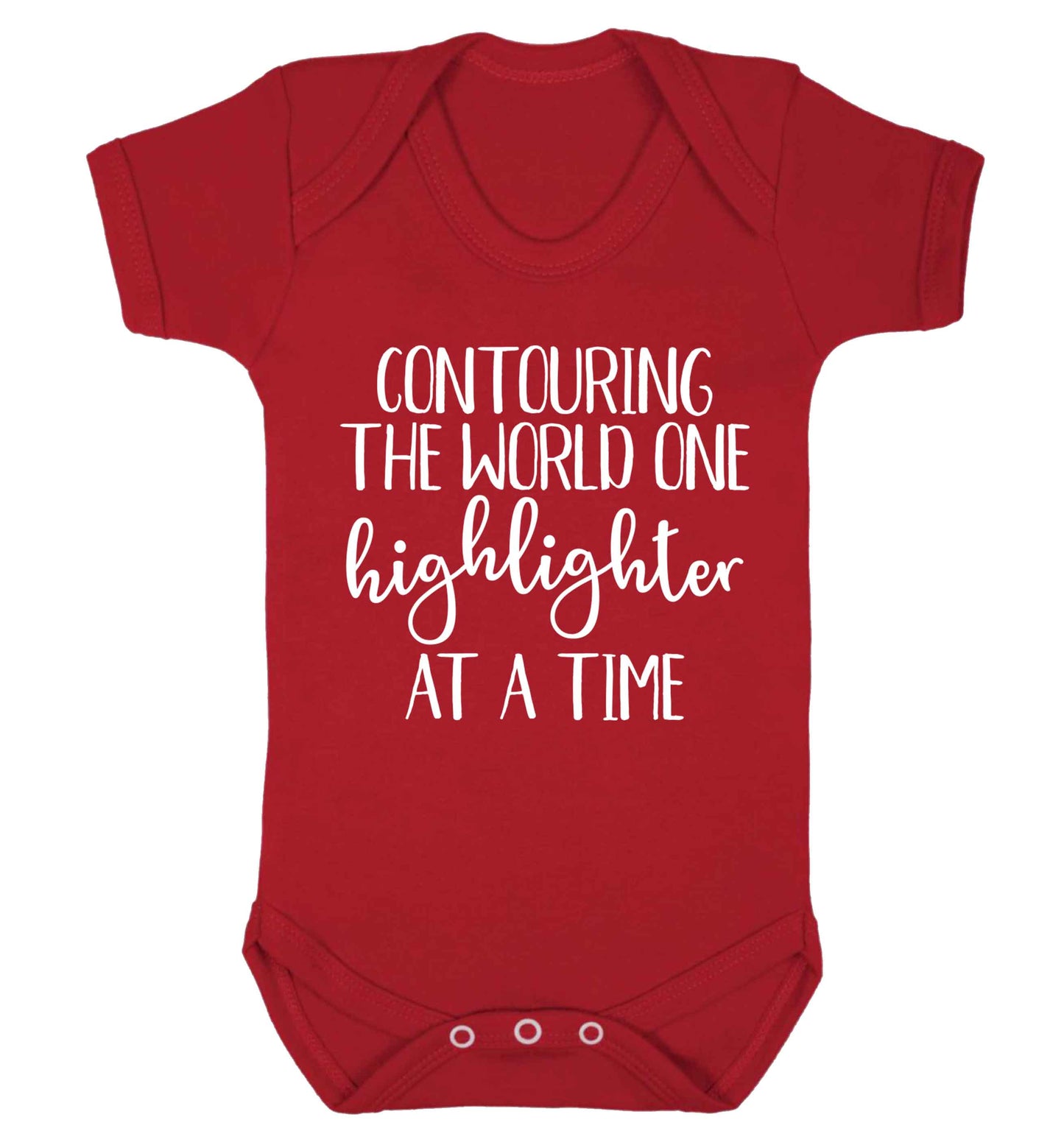 Contouring the world one highlighter and a time Baby Vest red 18-24 months