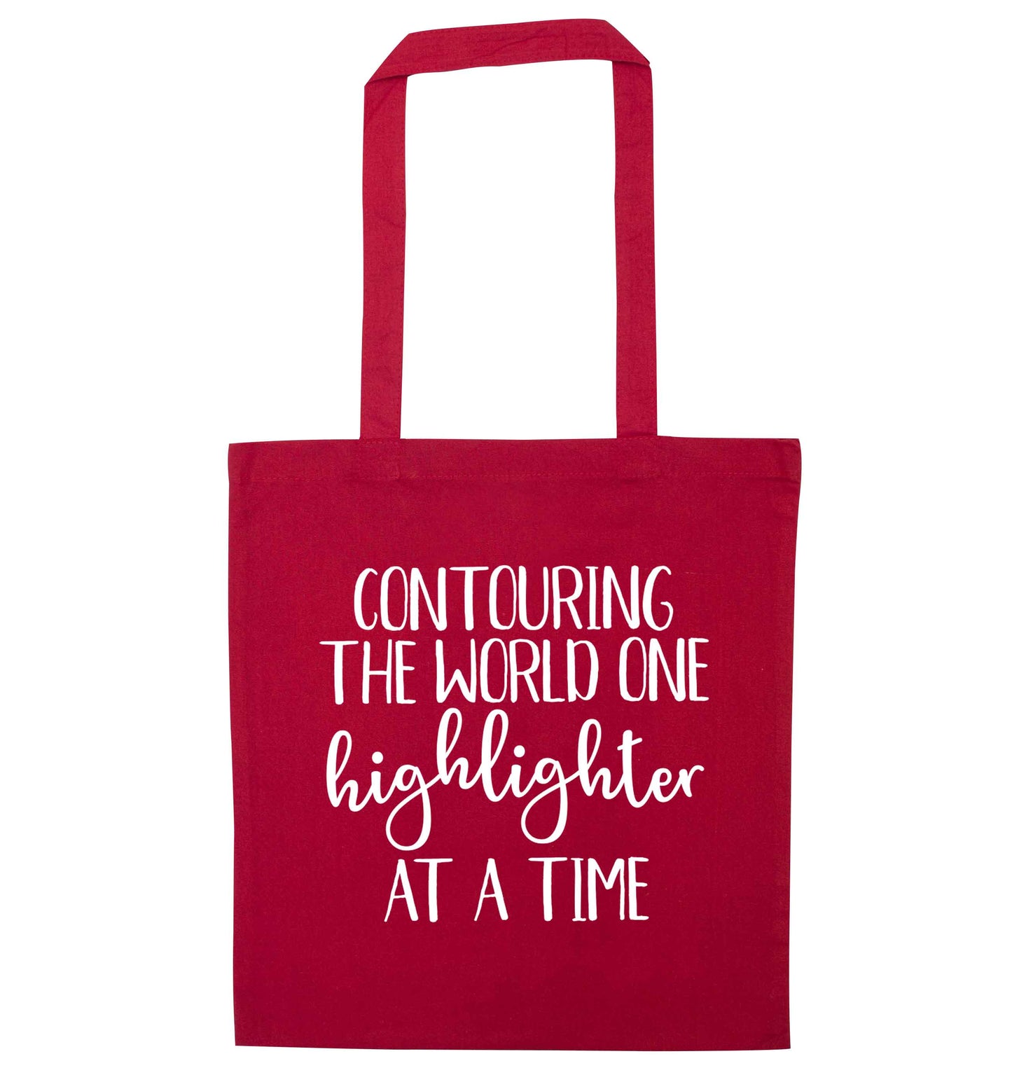 Contouring the world one highlighter and a time red tote bag