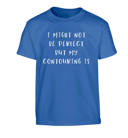 I might not be perfect but my contouring is Children's blue Tshirt 12-13 Years