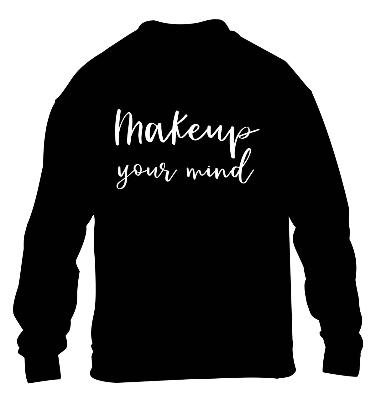 Makeup your mind children's black sweater 12-13 Years