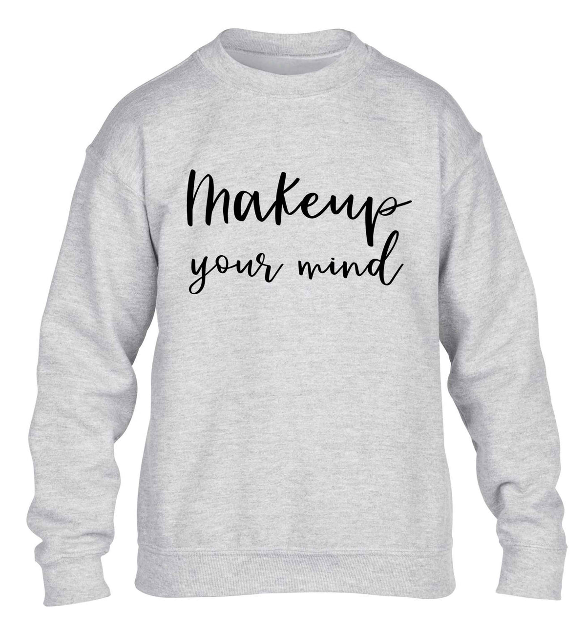 Makeup your mind children's grey sweater 12-13 Years